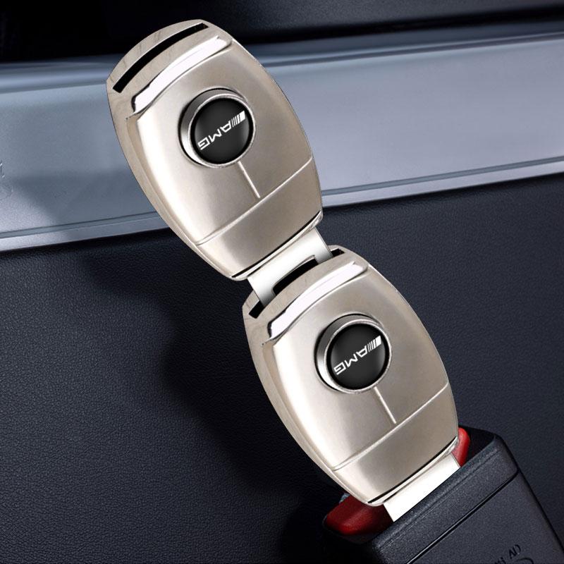 1/2Pcs Car Seat Belt Clip Extension Plug Buckle Car Accessories For Mercedes Benz AMG W204 W205 W212 W213 W222 x153 W176 W177 Keychain Accessory