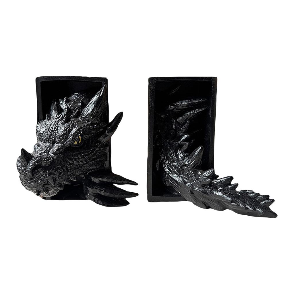 Resin Craft Dragon Book Hat American Style Home Bookshelf Decoration Ornaments Dragon Book Corner Ornaments