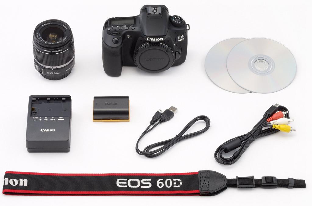 Canon EOS 60D Digital SLR Camera Lens Kit with IS Lens EF-S18-55mm F3.5-5.6 (EOS60D1855ISLK)