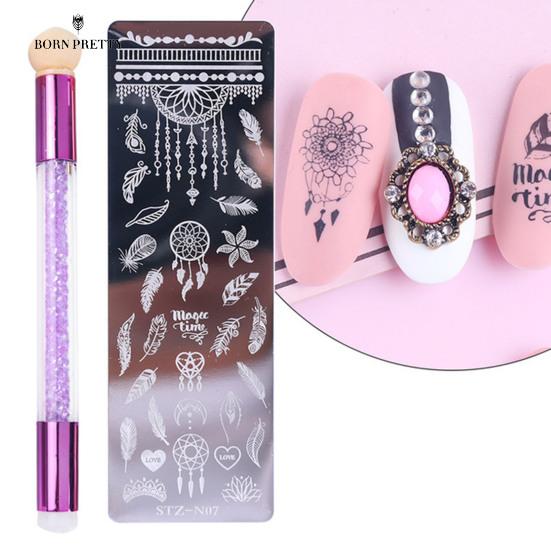 Good Quality Nail Nails Ornaments Print Template Exquisite Pattern Lightweight Detachable