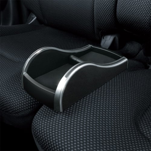 Tsuchiya Yac Car Interior Supplies Tray Bench Seat Console Black/Silver PF-317