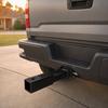 Black Receiver Extender 12in Towing Clearance Extender Hitch Mount Extension Sleeve  Trailer Towing