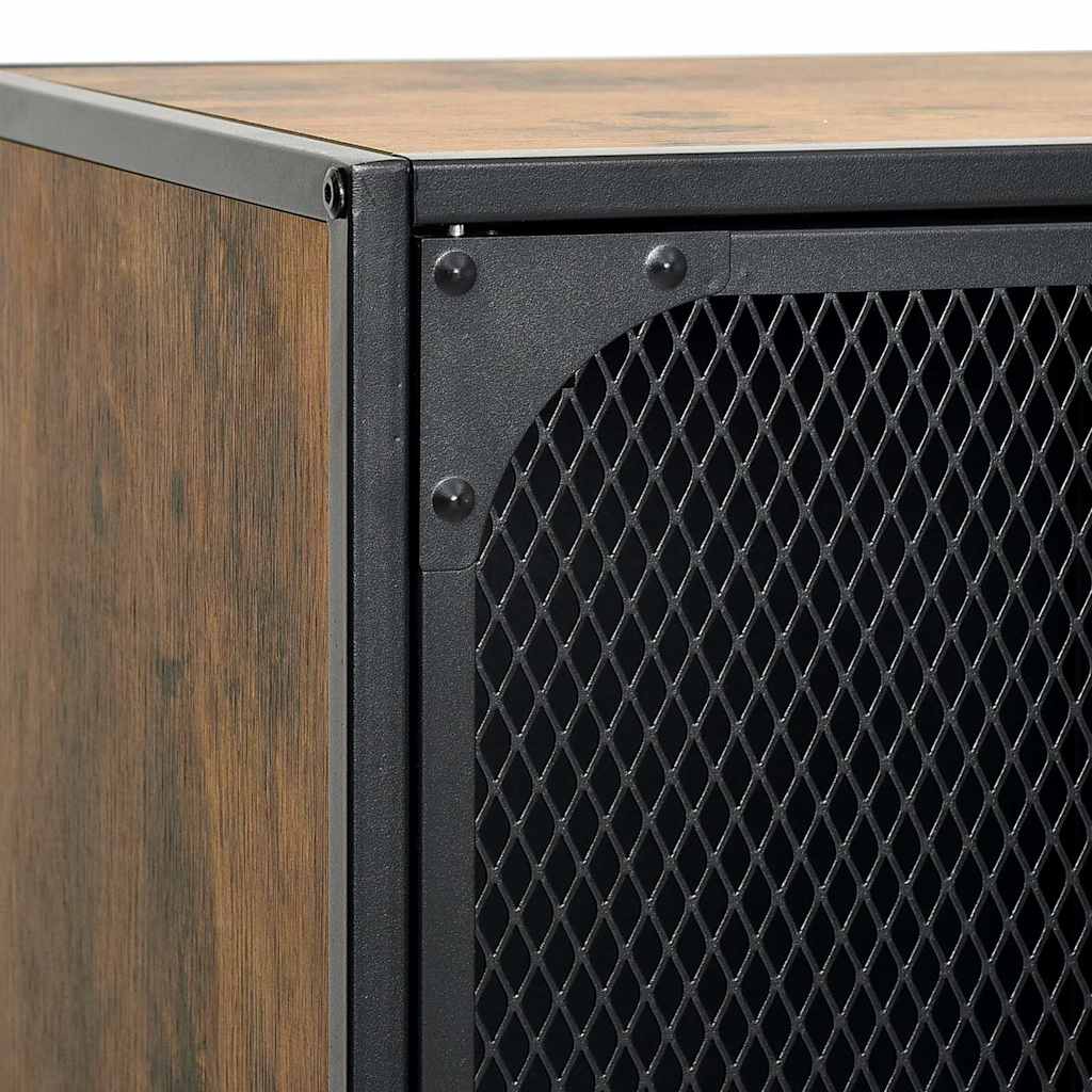 Vidaxl Szafka Pod Telewizor, Rustykalny Brąz, 105X36X47Cm, Metal I Mdf