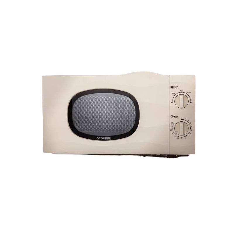 QuanChu Retro Multi-functional Mini Microwave Oven with Turntable and Light Wave Technology