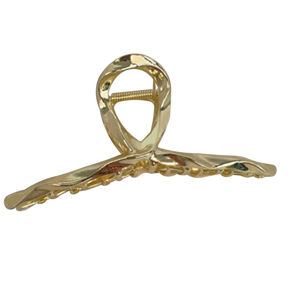Hair Claw Clip Twisted Claw Clips Clamps Large Alloy Hair Catch Pure Color Styling Accessories