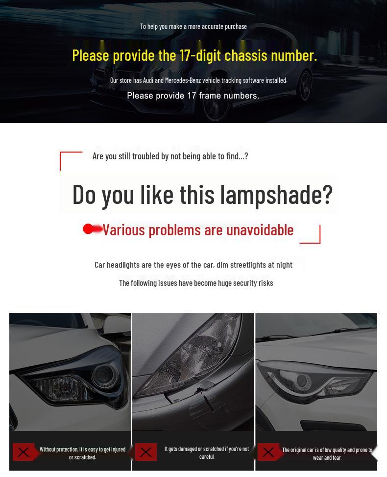 Kia Carens 07-11 Headlight Cover: Transparent Front Lamp Housing