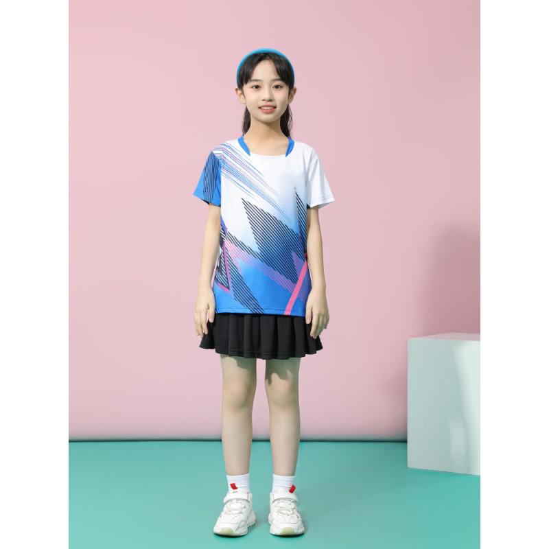 Kids Quick-Dry Badminton Table Tennis Sport Set Boys Girls Athletic Training Outfit Lightweight