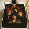 1 Stück Queen Freddie Mercury Aufdruck Flanelldecke, Hohe Qualität für alle Jahreszeiten, Heimdekoration, Wärme und Komfort, Perfekt für Weihnachtsgeschenke