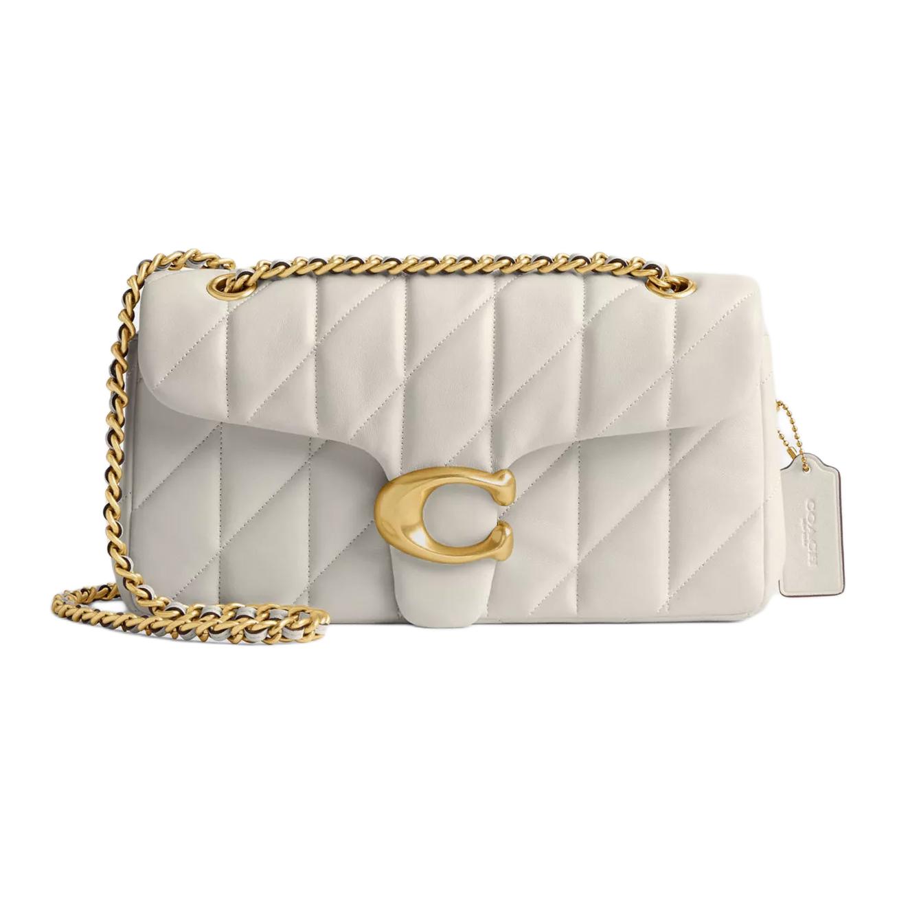 

Coach Tabby 26 Push Lock Closure Napa Leather Crossbody Shoulder Bag Medium Women Bags White CP150-B4HA Basic Set (Bag+Dust Bag)