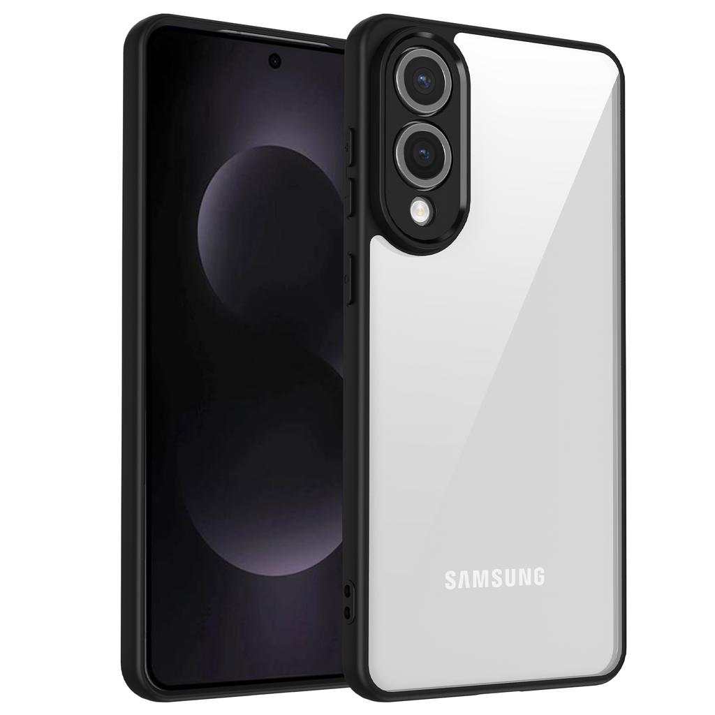 For Samsung Galaxy S25 Edge Case Matte Skin Touch Clear PC + TPU Shockproof Phone Back Cover