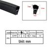 U-Shaped Waterproof Dustproof Rubber Sealing Strip for Cabinets and Car Doors