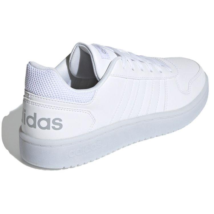 Adidas Neo Hoops 2.0 Non-Slip Durable Low-Top Skate Shoes Women Sneakers White EE7896