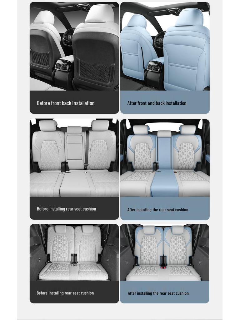 BYD Tang DMI/EV Seat Covers: Full Coverage for 24 Models - Special Edition for 5 or 7 Seats, Compatible with 22 Tang EV Models.