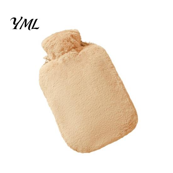 PVC Hot Water Bag Bottle with Plush Cover, 1000/2000ML Leakproof Bag, Large Capacity Pouch Cold Compress for Shoulder, Back, Hand, Legs, Period