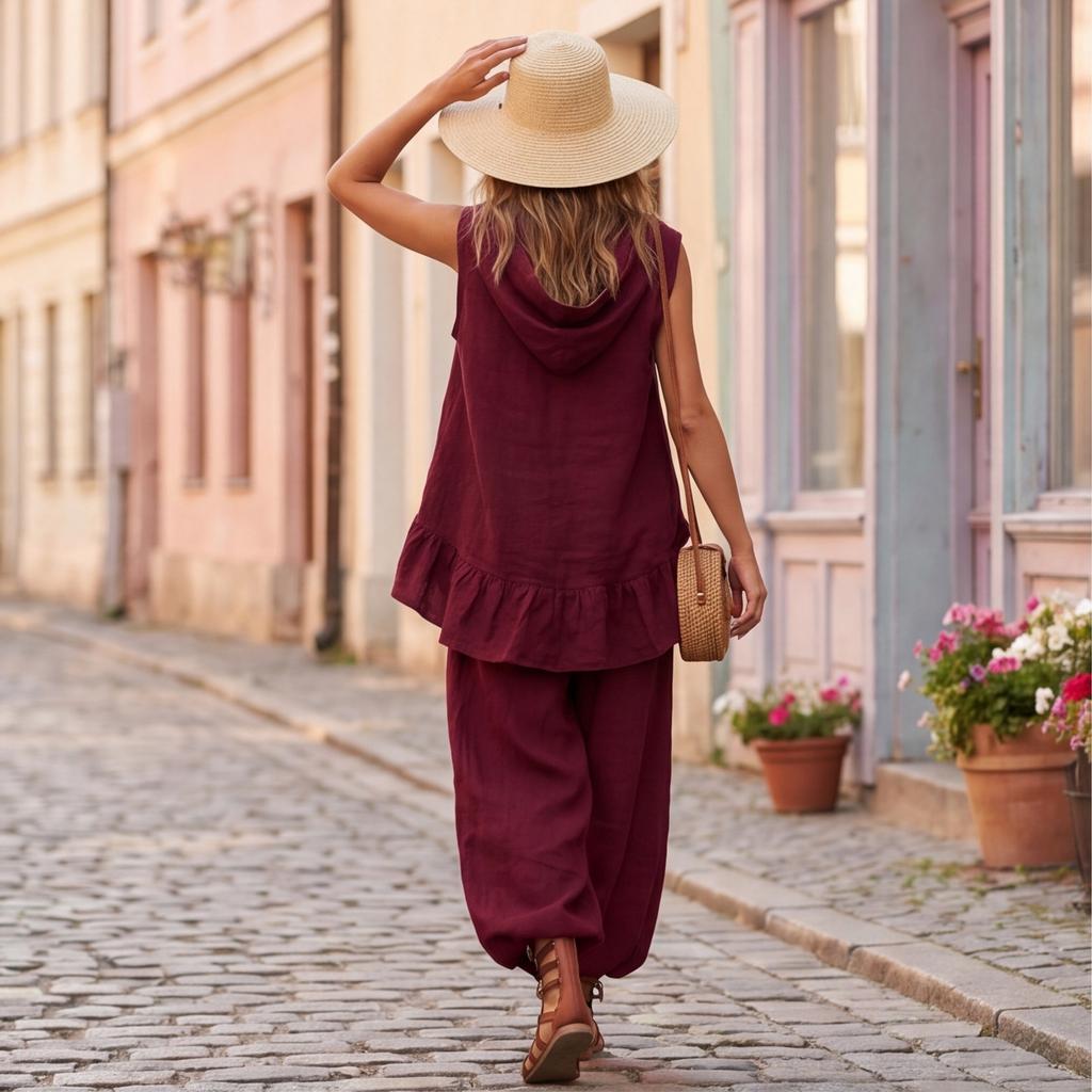 Two Piece Sets For Women Casual Long Sleeve Shirts And Short Pants