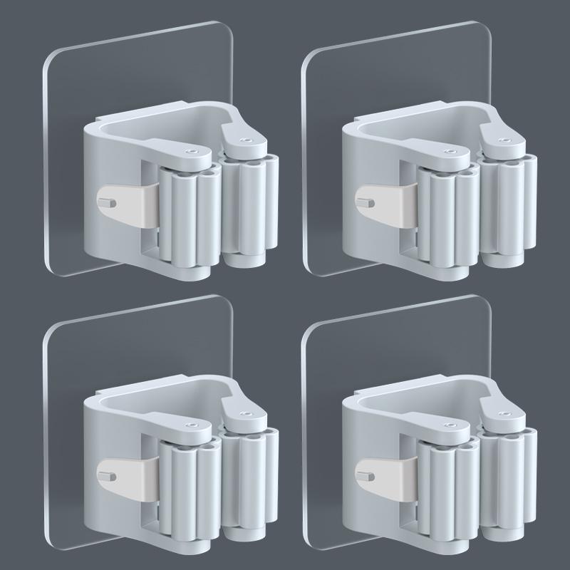 

Многоцелевые крючки, держатель для швабры, настенный органайзер для швабры, крючок для веника, водонепроницаемый настенный крючок для ванной комнаты, самоклеящийся, 1/2/4 шт.