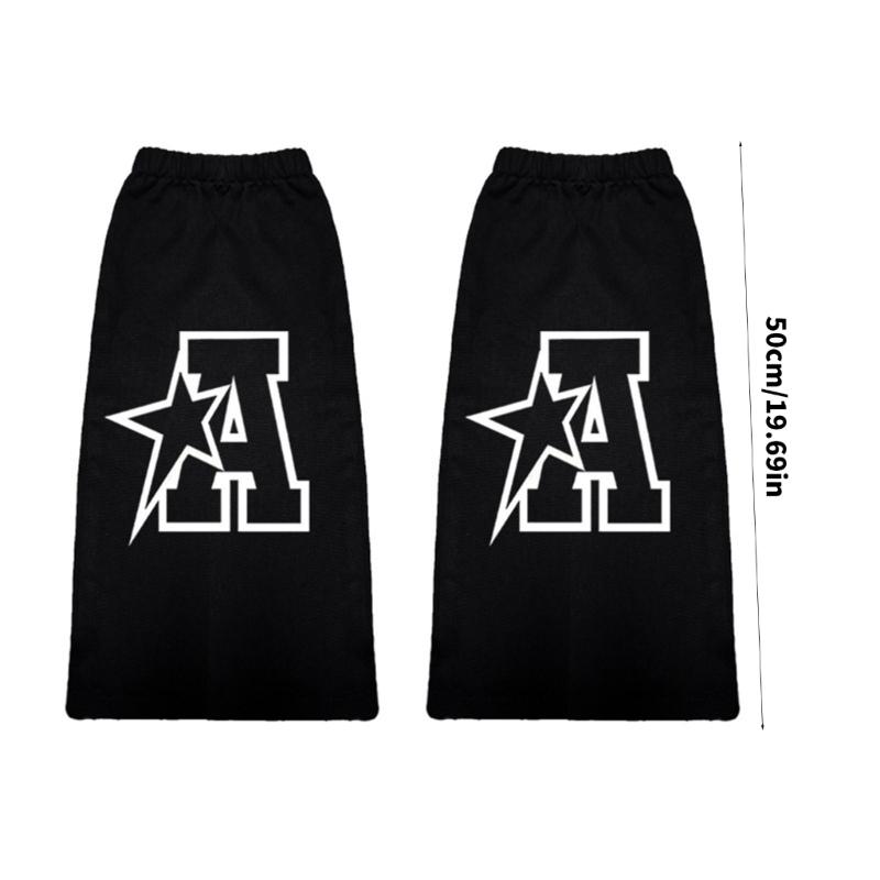 Women's Flared Leg Warmers Girls 80s Harajuku Punk Knee Highs Leg Socks Preppy Stockings Gotik Clothes Streetwears