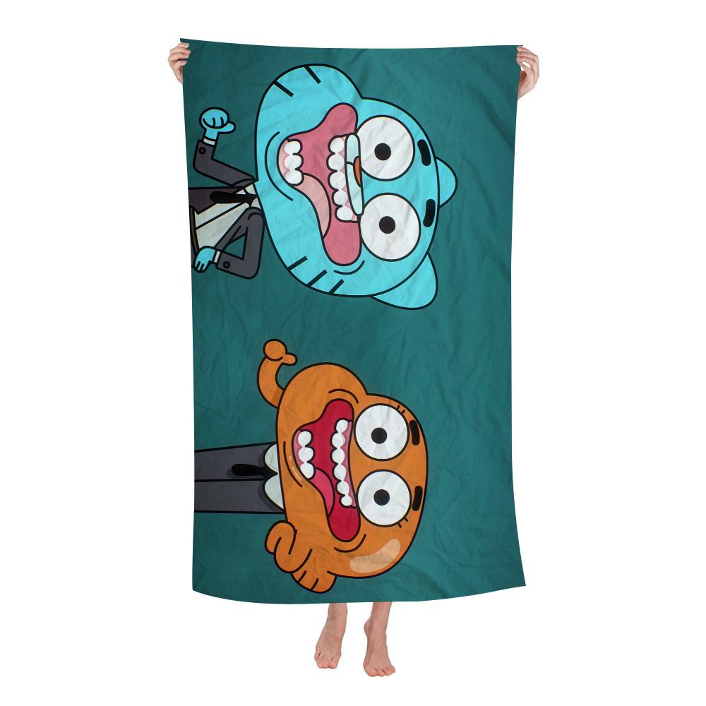 The-Amazing World G-Gumball Towel Microfiber Beach Towel Absorbent Quick Dry Soft Yoga Swimming Resort Mountain Climbing Towel