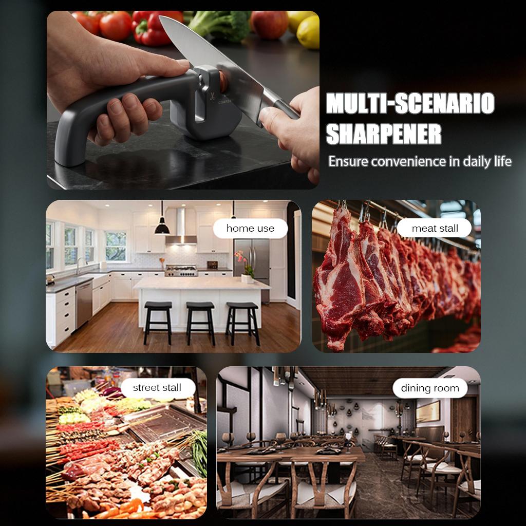 Kitchen Handheld Knife Sharpener 2 In 1 Quick Knife Scissor Sharpening Tool To Repair Restore Polish Blades Knife Sharpening