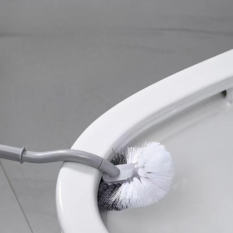 Japanese-style Elbow Toilet Brush No Dead Ends Soft Bristle Brush Multifunctional Toilet Brush Toilet Household Wall-mounted Cleaning Brush