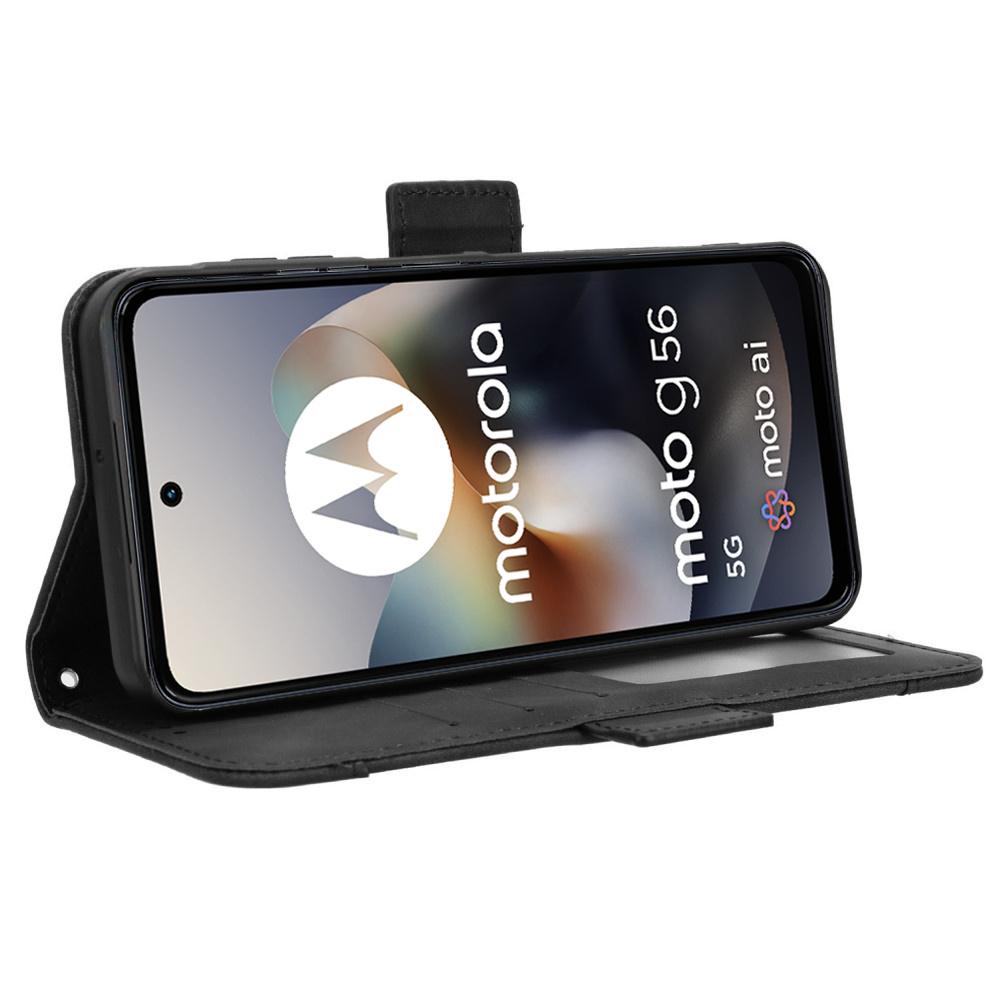Flip Case for Motorola Moto G56 5G, Card Slot, Black