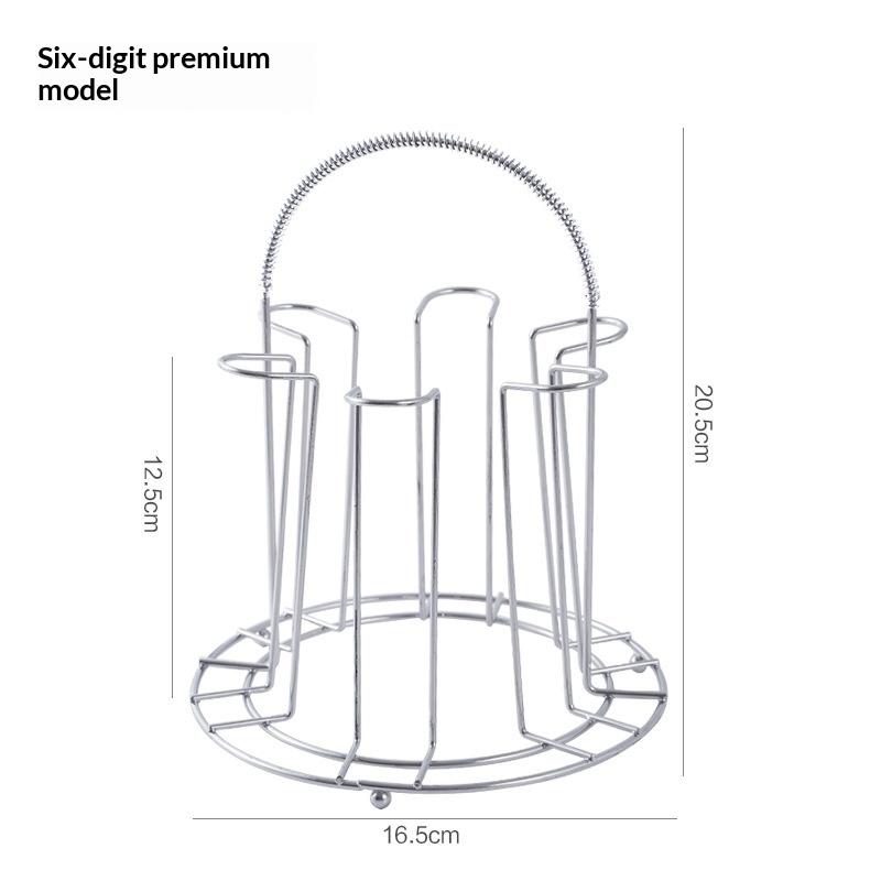 Household Tea Set Hanging Drainer Dustproof Tea Cup And Glass Cup Creative Storage Rack