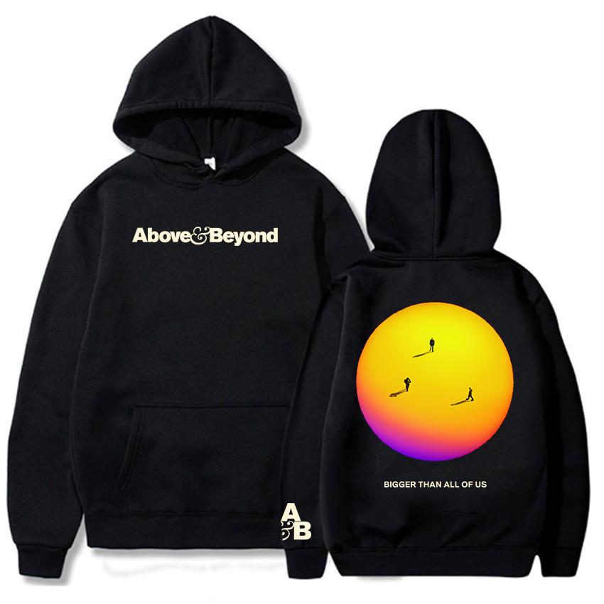 

Above & Beyond Bigger Than All of Us Hoodie Long Sleeve Casual Sweatshirts Hooded Pullovers for Men/Women Graphic Clothing S
