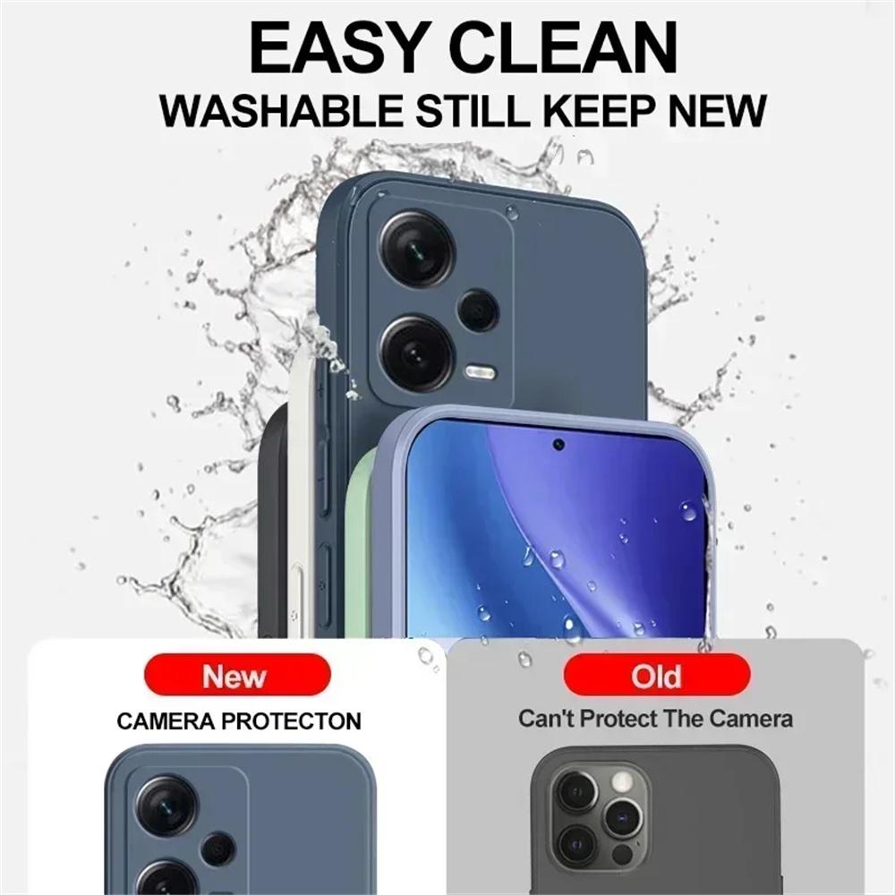 Handyhülle für Xiaomi Redmi Note 12 4G 5G Note 12 Pro 12S Weich Schutzhülle für Xiaomi Redmi Note 12 Pro Kameraschutz Weiche Abdeckung