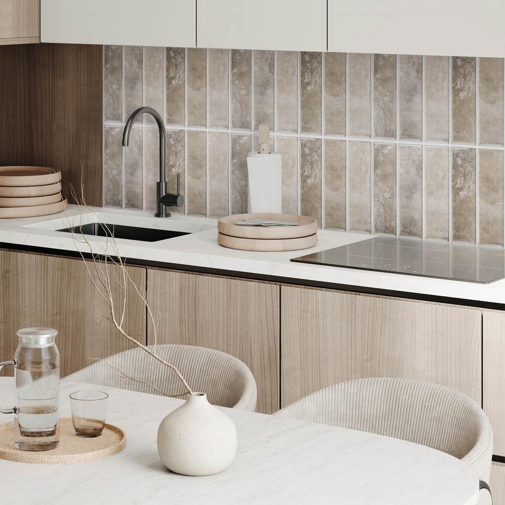 Self-Adhesive Panel With Print - Perfect For Kitchen 100x50 cm Rectangular Tiles