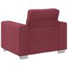 Armchair In Wine Red 100 Cm Fabric