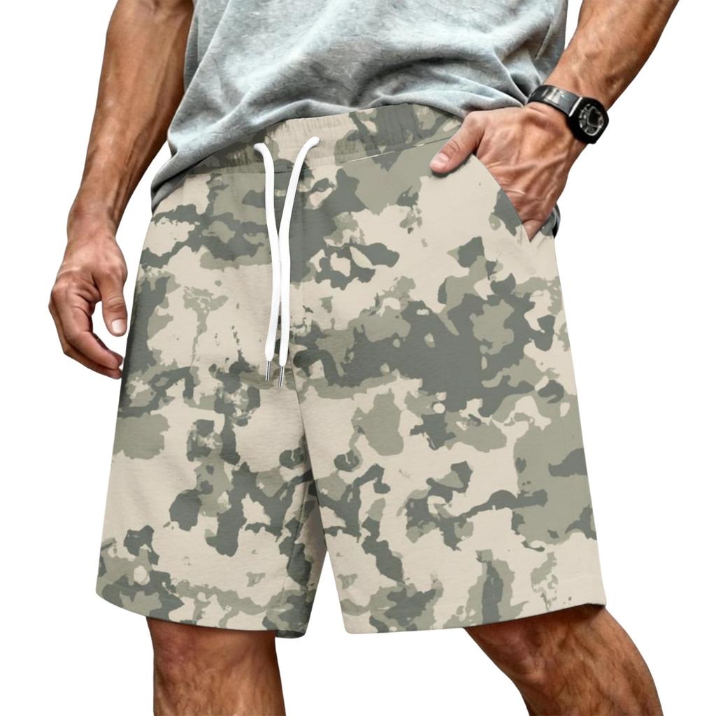 Men's Athletic Shorts with Elastic Drawstring Waist - Lightweight Summer Workout Shorts for Running, Gym, Training, and Sports