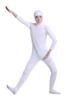 Omoshiro Club Zentai XXS Fits 120cm To 130cm Open Kigurumi Costume, Full-Body Suit, White, Children's Size, Tall, Face, (SS03-2H)