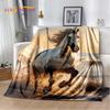 Horse Pentium Gallant Steed 3D Animal Blanket,Soft Throw Blanket for Home Bedroom Bed Sofa Picnic Travel Office Cover Child Gift