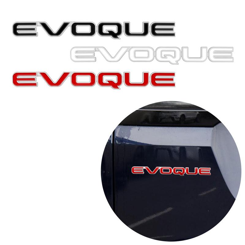 1pc 3D Chrome Metal EVOQUE Letter Logo Car Rear Tail Trunk Decals Emblem Badge Sticker Car Styling Auto Accessories