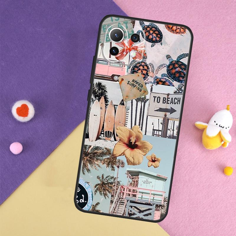 Summer Beach Collage Case For Xiaomi 14T 11T 12T 13T Pro 13 14 15 Ultra POCO X7 Pro X3 X5 X6 F5 F6 M6 Pro Cover