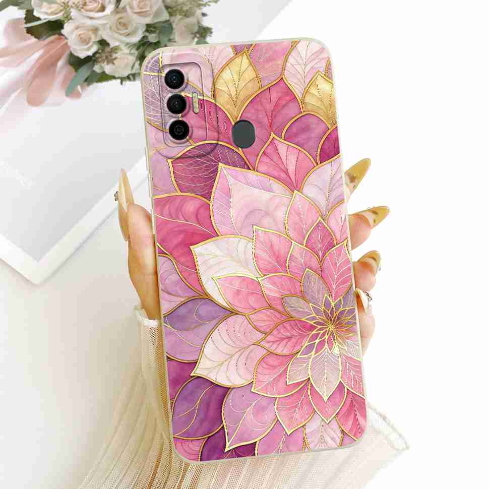 For Tecno Spark 7 Fashion Dragon Shockproof Protector Protective Phone Casing Spark7 7P 7Pro KF6 KF7j Soft Silicone Case Cover