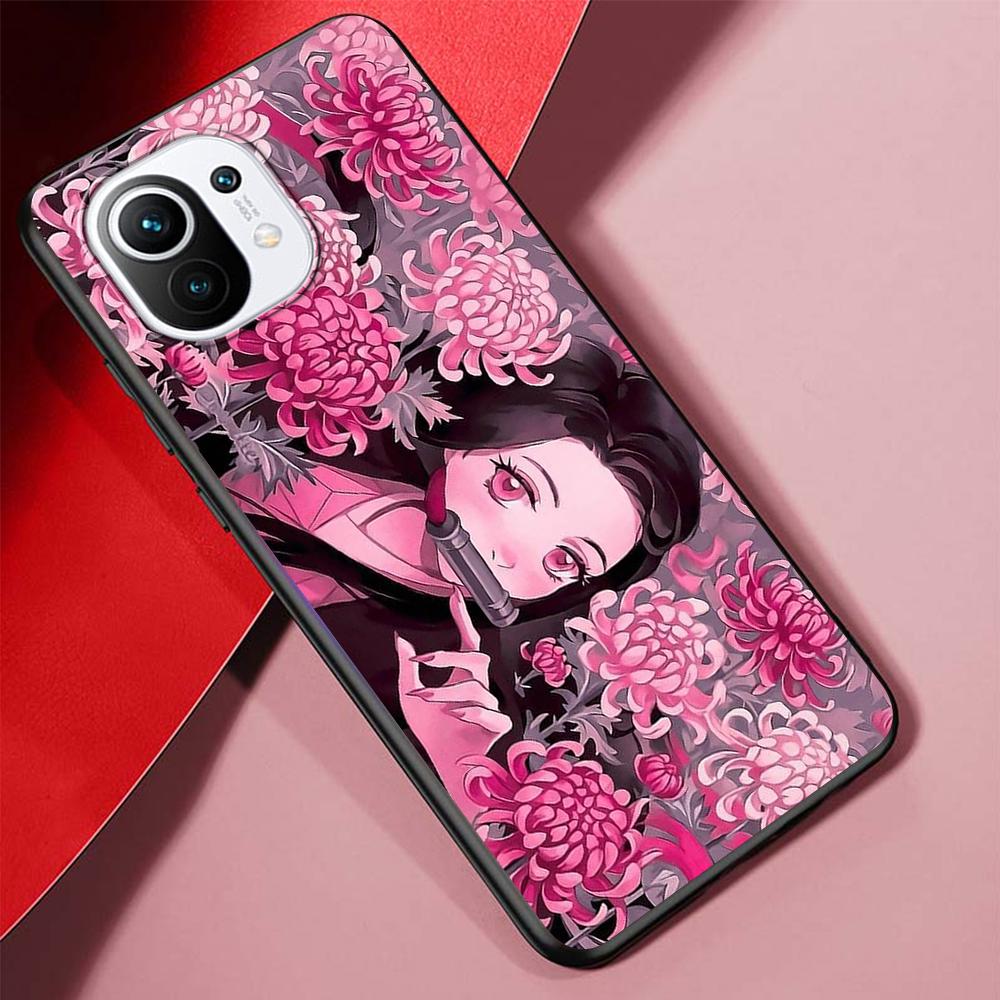 Anime Demon Slayer Case for Xiaomi Mi 11 Lite 5G 12 Pro Note 10 10T 9 SE 9T 10S 8 A2 Lite CC9 Redmi Note 11 9S TPU Phone Cover