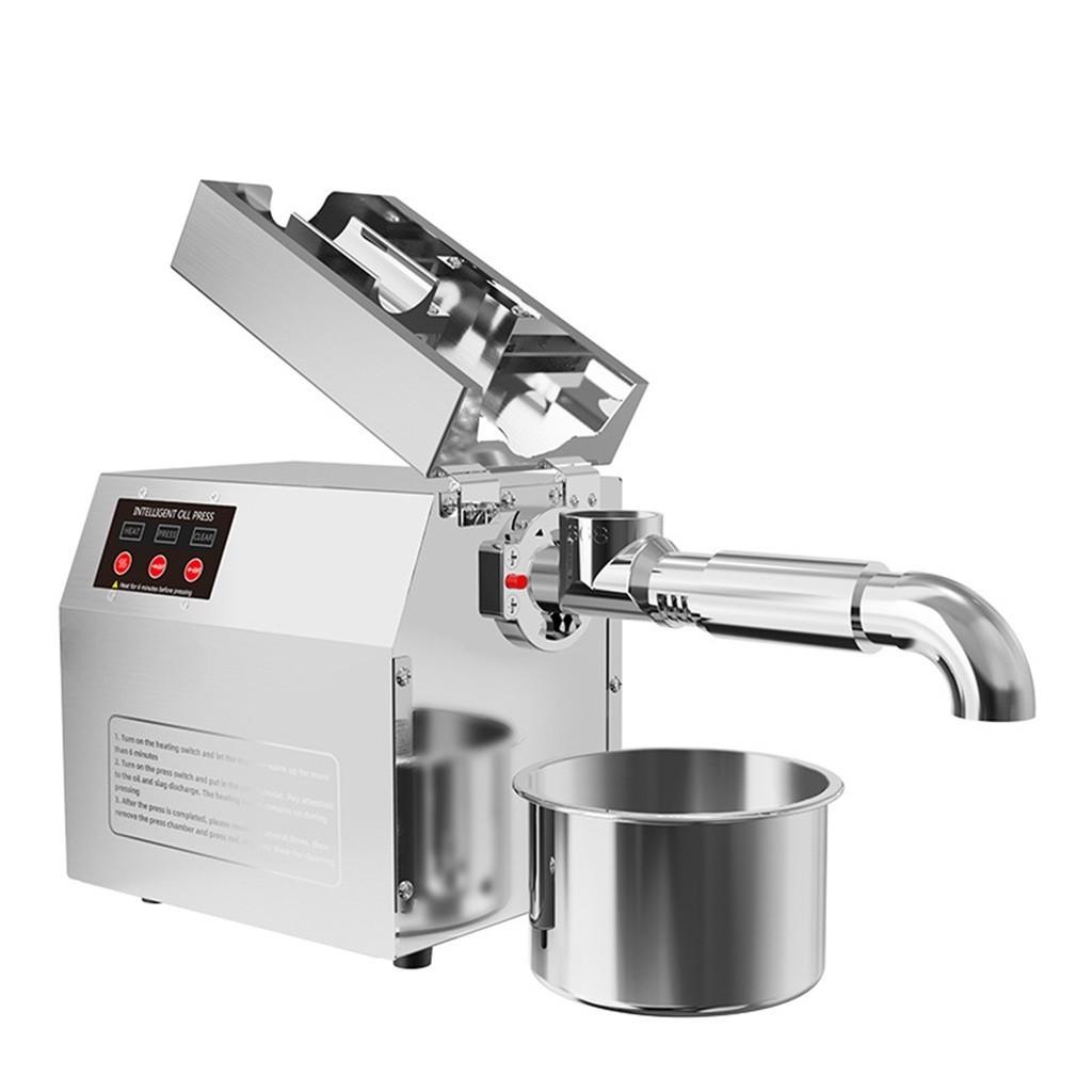 Domácí lis na horký/studený olejový lis 600W automatický lis na olejový extraktor Elektrický lis na olejový lis na arašídovou řepku Sezam 43*15*28cm