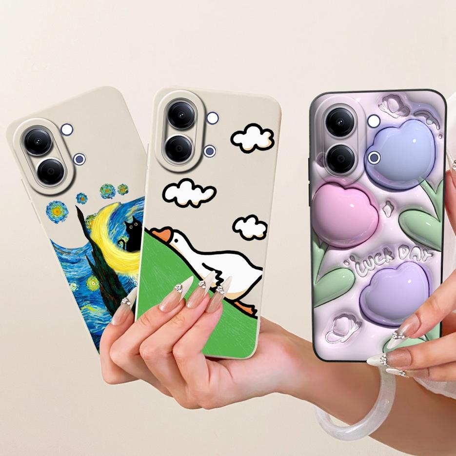 For Vivo Y05 4G Case Cute Dog Panda Cartoon Cover Shockproof Soft TPU Phone Case For Vivo Y11d Y 05 VivoY05 VivoY11d Fundas Bags