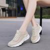 2025 summer new versatile women's shoes foreign trade sports shoes big net breathable hollow women's casual shoes Korean version lace-up