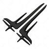 1Pairs 3D ABS Black Silver Car Side Fender Emblem Badge Sticker Decals For Mercedes Benz C200L E260L E300L E350L Accessories RY1