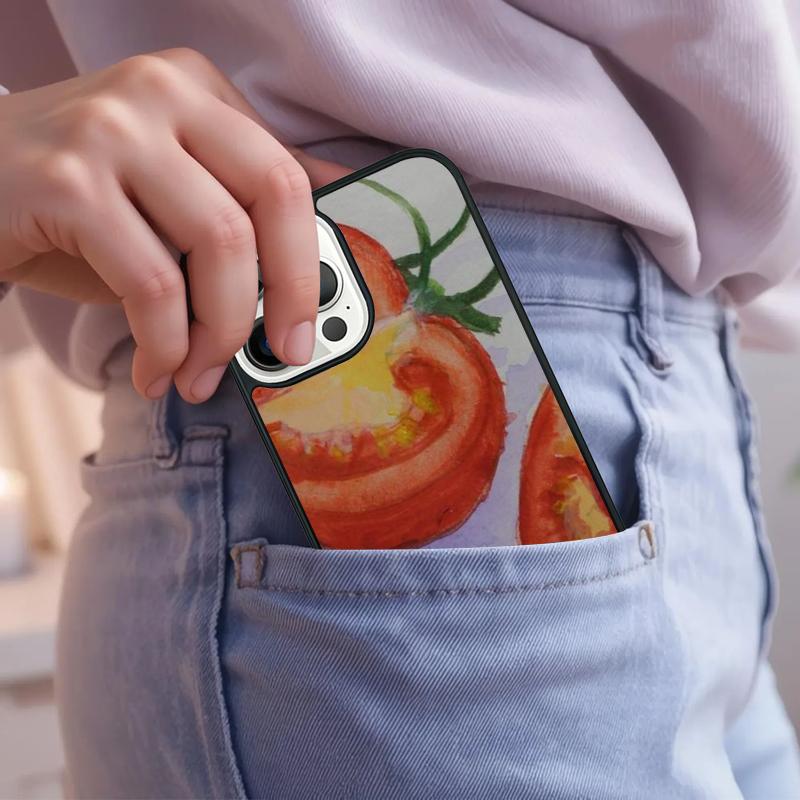Tomatos Sliced Up Phone Case For iPhone 17 Air 15 16e 14 13 Pro Max Coque 12 11 Pro Max PLUS cover