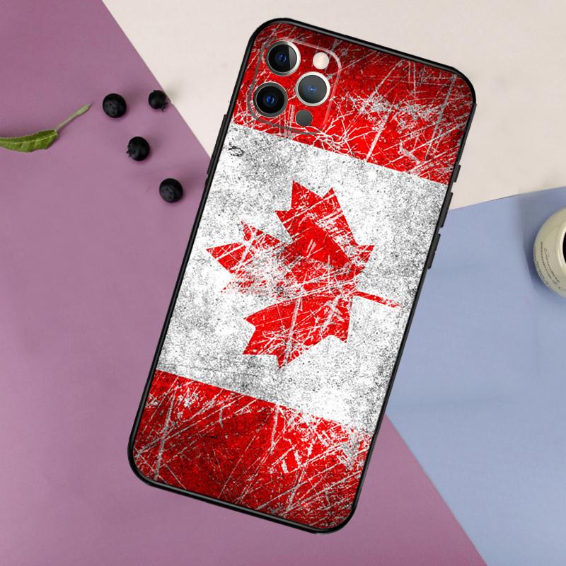 Canada Canadian Flag Phone Case For iPhone 17 16 15 14 11 12 13 Pro Max Plus 12 13 Mini 16e 17 Air Bumper Cover