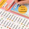 Personalized Waterproof Animal Stickers for Kids - Custom Name Labels School Supplies, Durable Party Favors & Gifts