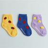 Daily Fruity Kids Socks 3-Pack Korean Cute Fruit Design Children Socks