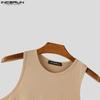 INCERUN Men Sleeveless Casual Fitted Gym Sport Tank Tops