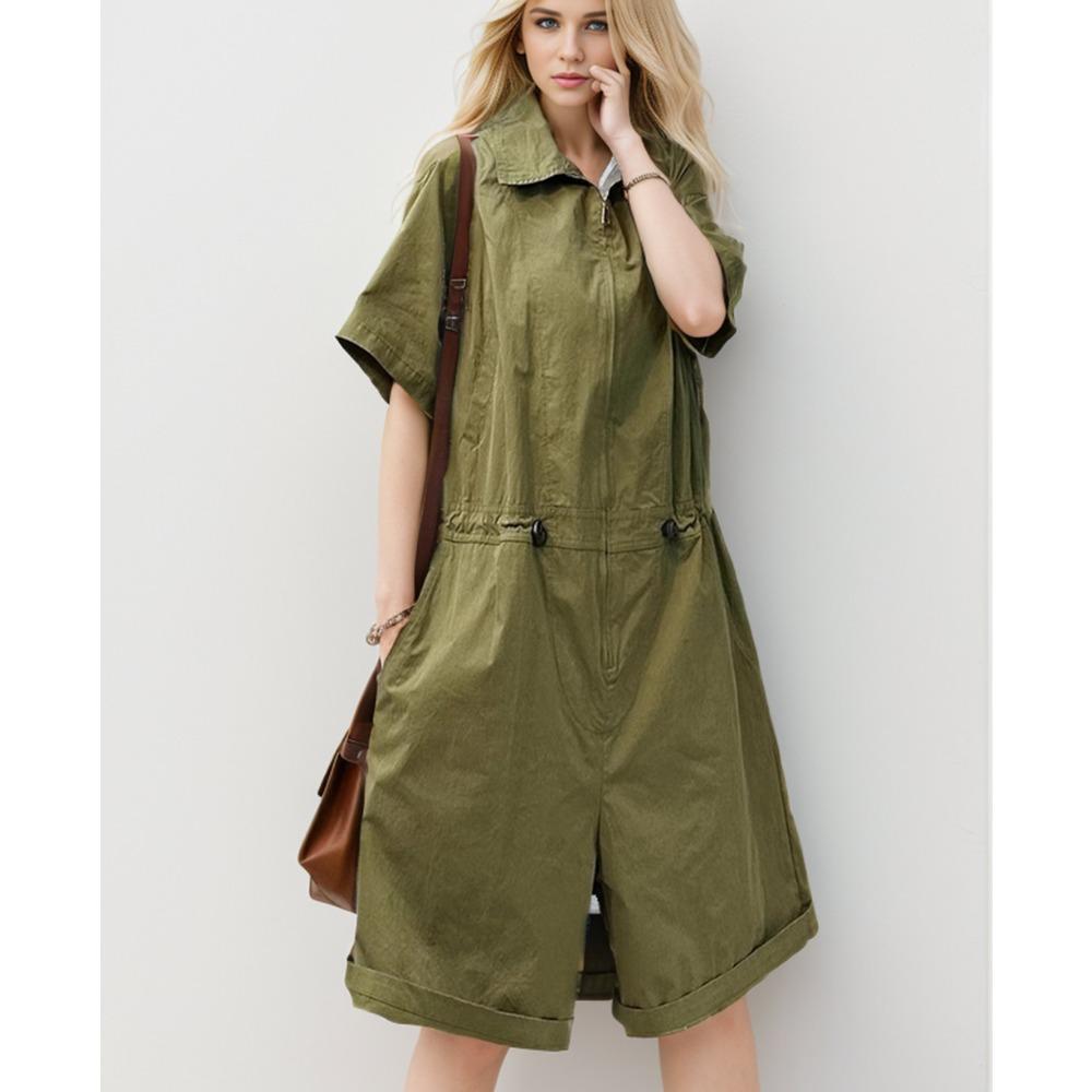 

DIMANAF 2024, весна, большие размеры, женский длинный комбинезон, широкие брюки, брюки на молнии, свободный базовый пояс, повседневный однотонный