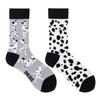 Calzini AB Asimmetrici Trendy Divertenti per Coppia Anatra Mandarina Colorati Calzini a Mezza Gamba SMLSOX
