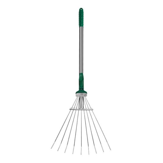 

Грабли для листьев Утолщенные телескопические с регулируемой длиной ручки Легкие узкие грабли из нержавеющей стали
