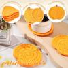 8 Pcs Crochet Pumpk Coaster Handmade Knitted Drink Coaster Set Autumn Drink Cup Pad Mats Absorbent Bottle Mug Place Mats for Table Protection Fall